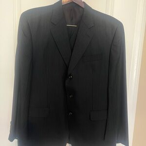 Ralph Lauren Men's Pinstripe Three-Piece Suit Size 46R